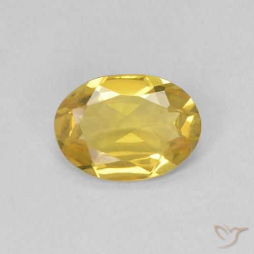 0.88ct Натуральный Светлое золото Берилл, Овал, Чистота VVS