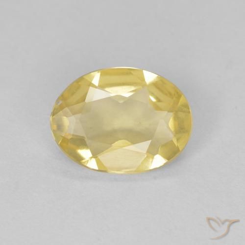 0.82ct Натуральный Светлое золото Берилл, Овал, Чистота VVS