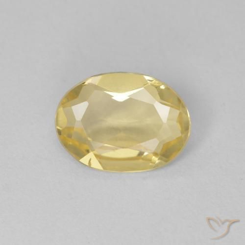 0.80ct Натуральный Светлое золото Берилл, Овал, Чистота VVS
