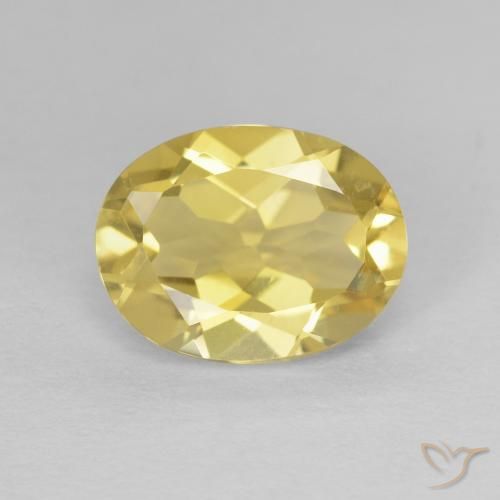 1.70ct Натуральный Светлое золото Берилл, Овал, Чистота VVS