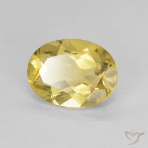 1.75ct Натуральный Светлое золото Берилл, Овал, Чистота VVS