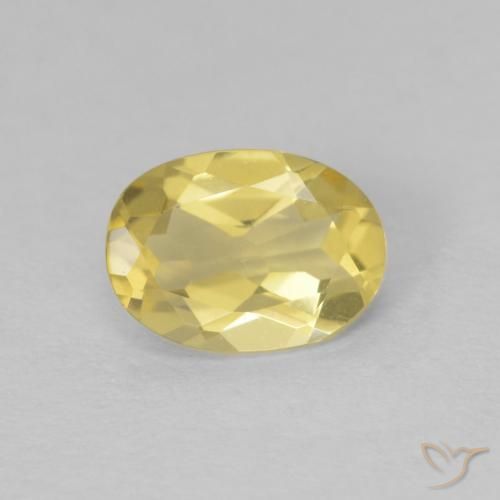 0.63ct Натуральный Палевый Берилл, Овал, Чистота VVS