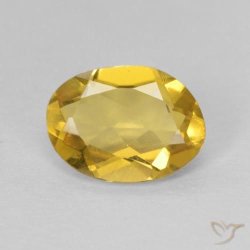 1.01ct Натуральный Медовый желтый Берилл, Овал, Чистота VVS