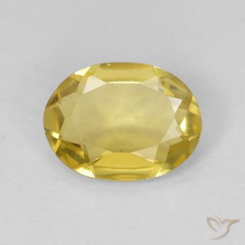 0.88ct Натуральный Палевый Берилл, Овал, Чистота VVS
