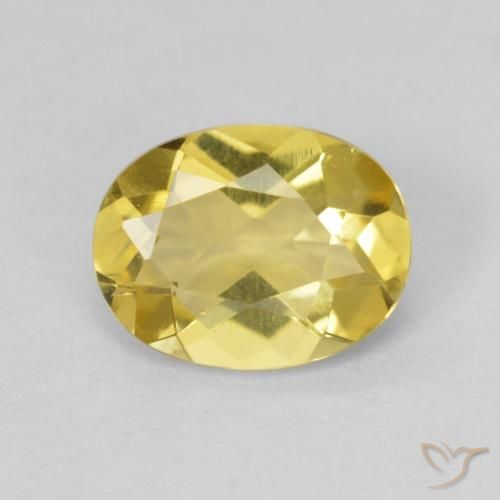 0.99ct Натуральный Палевый Берилл, Овал, Чистота VVS