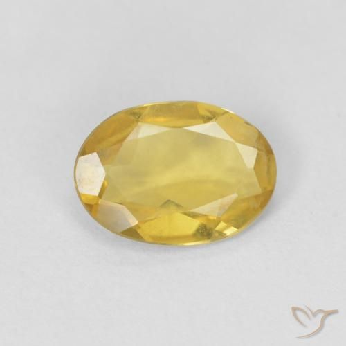 0.75ct Натуральный Желтоватое золото Берилл, Овал, VVS-VS