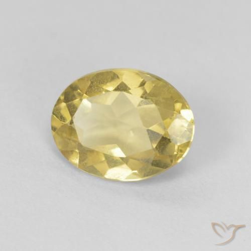 1.12 карата, натуральный Medium Light-Yellow Берилл, Овал, VVS-VS