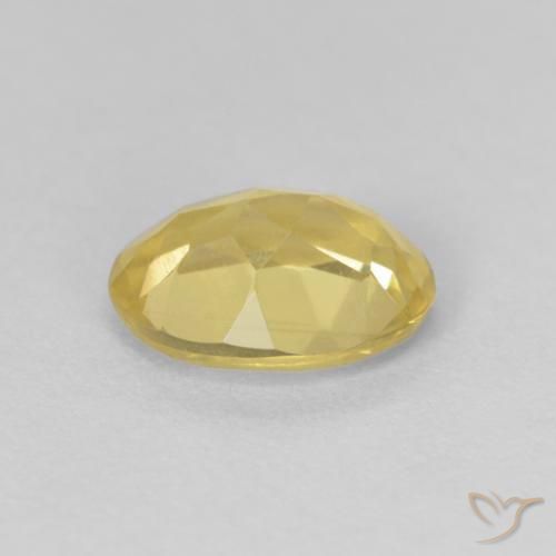 1.12 карата, натуральный Medium Light-Yellow Берилл, Овал, VVS-VS