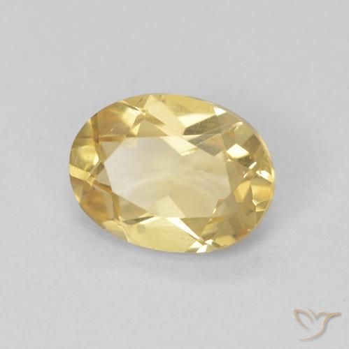 1.15ct Натуральный Светлое золото Берилл, Овал, VVS-VS