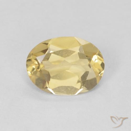 1.06ct Натуральный Светлое золото Берилл, Овал, VVS-VS