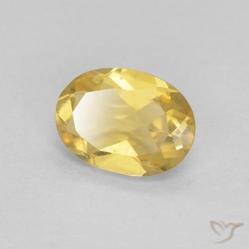 0.73ct Натуральный Светлое золото Берилл, Овал, VVS-VS