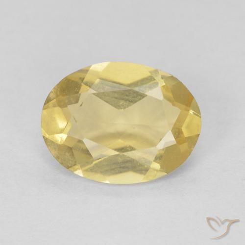 1.05ct Натуральный Светло-золотисто-желтый Берилл, Овал, VVS-VS