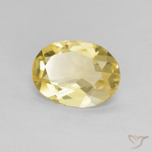 1.19ct Натуральный Светло-золотисто-желтый Берилл, Овал, VVS-VS