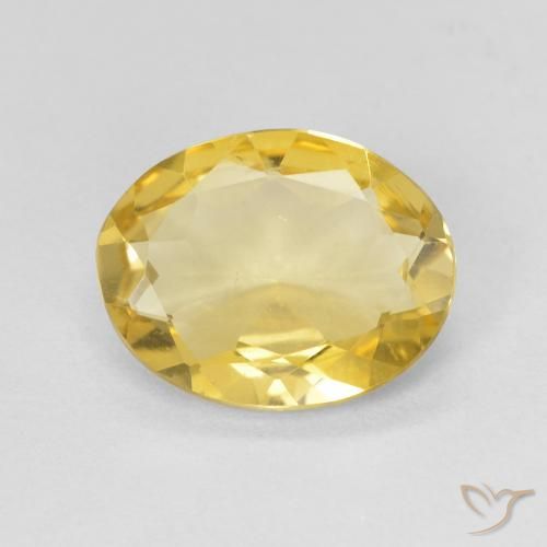 1.73ct Натуральный Светлое золото Берилл, Овал, VVS-VS