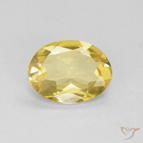 1.26ct Натуральный Землисто-желтый Берилл, Овал, Чистота VS
