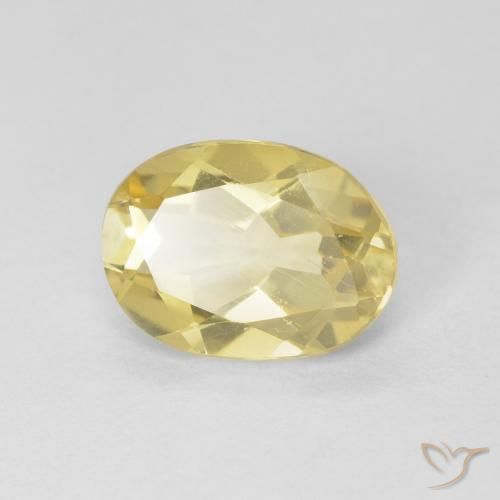 1.60ct Натуральный Палевый Берилл, Овал, Чистота VS