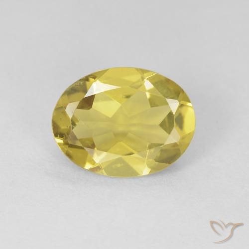 1.34ct Натуральный Мягкий желтый Берилл, Овал, Чистота VS