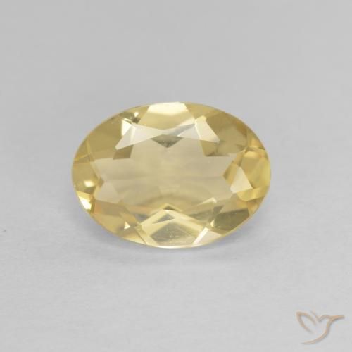 1.49ct Натуральный Светлое золото Берилл, Овал, Чистота VVS