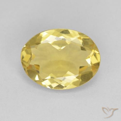 2.09ct Натуральный Светлое золото Берилл, Овал, Чистота VVS