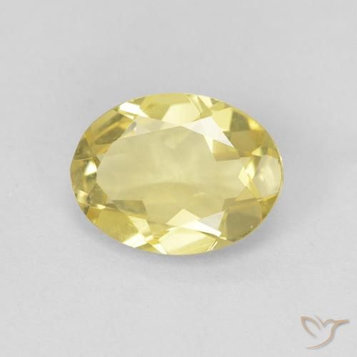 1.43ct Натуральный Светлое золото Берилл, Овал, Чистота VVS