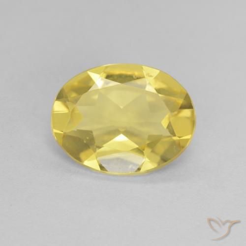 1.33ct Натуральный Светлое золото Берилл, Овал, Чистота VVS