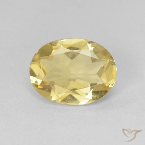 1.56ct Натуральный Светлое золото Берилл, Овал, Чистота VVS