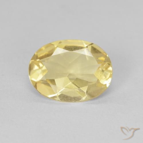1.17ct Натуральный Светлое золото Берилл, Овал, Чистота VVS