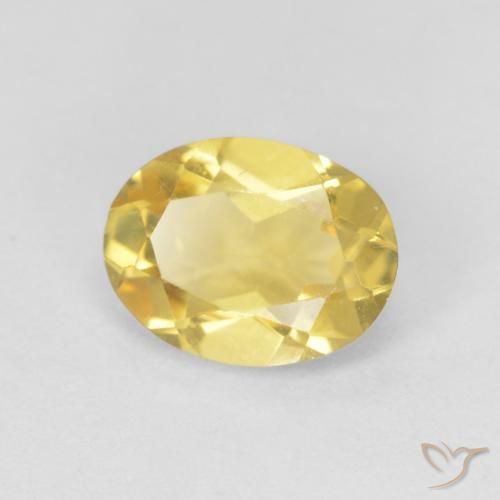 1.14ct Натуральный Светлое золото Берилл, Овал, VVS-VS
