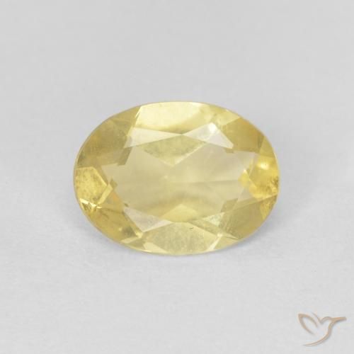 0.76ct Натуральный Светлое золото Берилл, Овал, Чистота VS