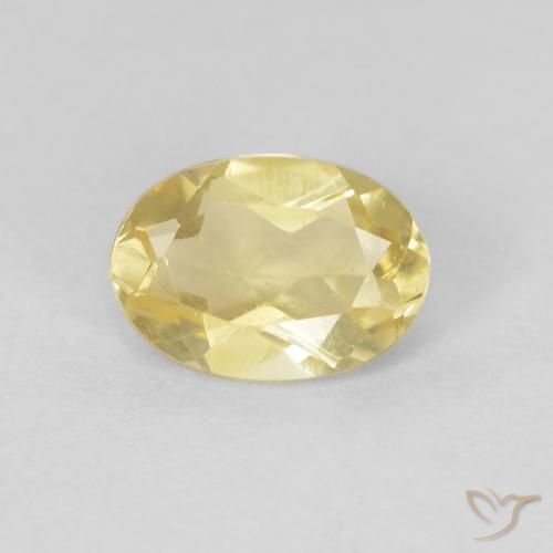 0.66ct Натуральный Светлое золото Берилл, Овал, Чистота VS