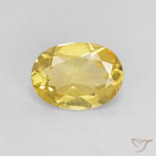 1.10ct Натуральный Светлое золото Берилл, Овал, Чистота VS