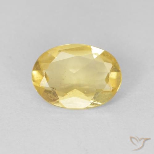 0.90ct Натуральный Светлое золото Берилл, Овал, Чистота VS