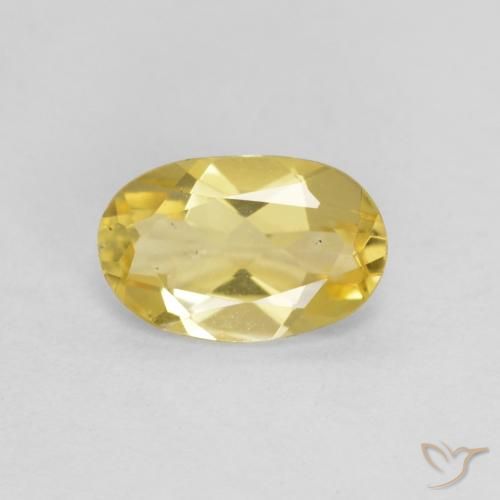0.54ct Натуральный Светлое золото Берилл, Овал, Чистота VS