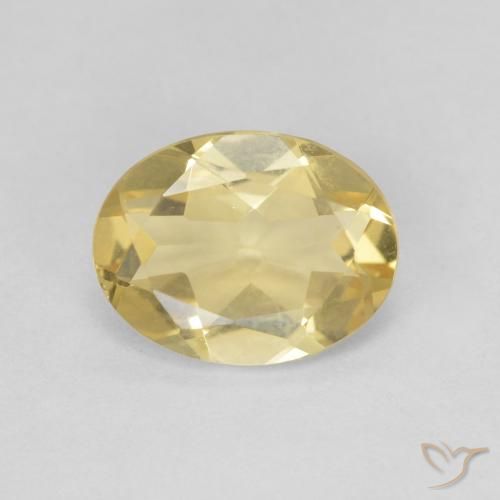 1.57ct Натуральный Светлое золото Берилл, Овал, VVS-VS