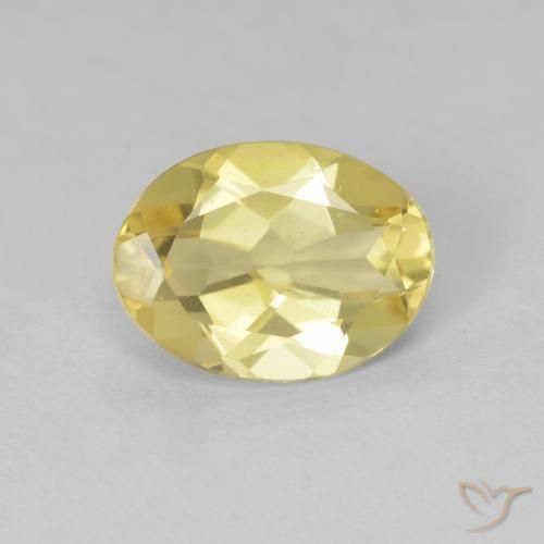 1.54ct Натуральный Светлое золото Берилл, Овал, VVS-VS