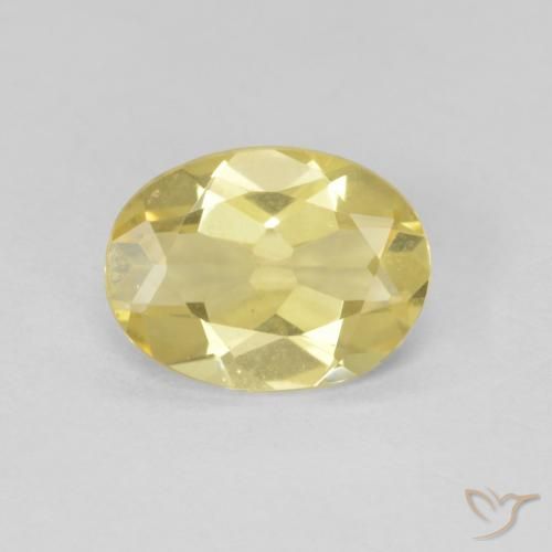 1.34ct Натуральный Светлое золото Берилл, Овал, VVS-VS