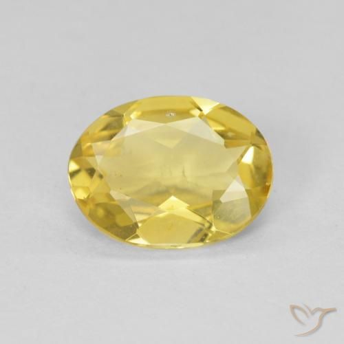 1.31ct Натуральный Светлое золото Берилл, Овал, Чистота VS