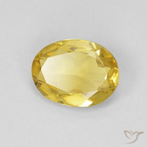 1.48ct Натуральный Светло-золотисто-желтый Берилл, Овал, Чистота VS