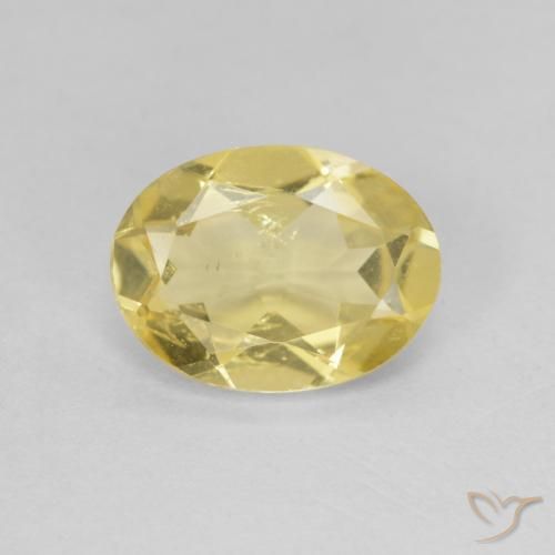 1.44ct Натуральный Светлое золото Берилл, Овал, Чистота VS