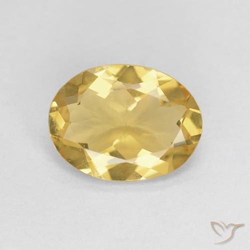 1.59ct Натуральный Светло-желтый Берилл, Овал, Чистота VVS