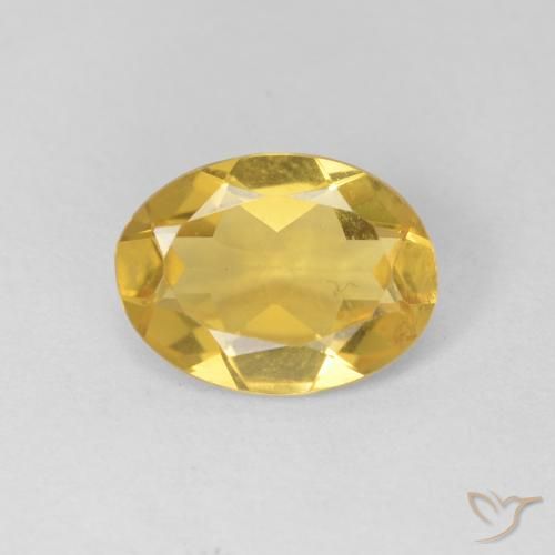 1.35ct Натуральный Медовый желтый Берилл, Овал, Чистота VVS