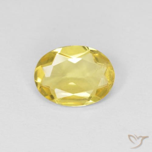 0.92ct Натуральный Светло-медово-желтый Берилл, Овал, Чистота VS
