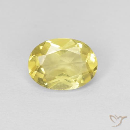 1.15ct Натуральный Светло-медово-желтый Берилл, Овал, Чистота VS