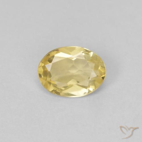 0.62ct Натуральный Светлое золото Берилл, Овал, VVS-VS