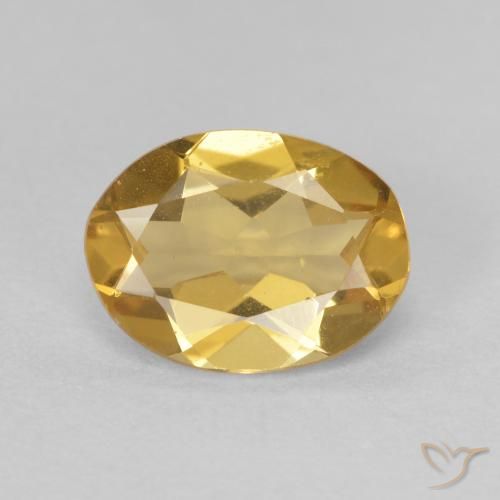 1.56ct Натуральный Medium Light-Gold Берилл, Овал, VVS-VS