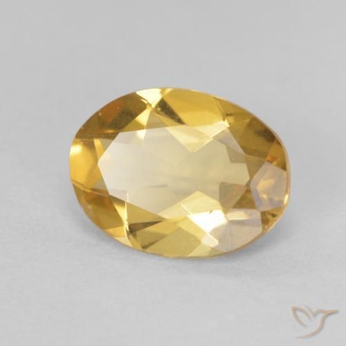 1.56 карата, натуральный Medium Light-Gold Берилл, Овал, VVS-VS