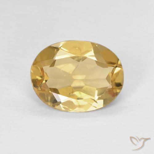 1.46ct Натуральный Теплый желтый Берилл, Овал, VVS-VS