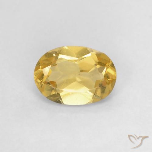 0.70ct Натуральный Золотой Берилл, Овал, Чистота VS