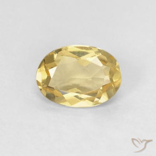 0.74ct Натуральный Золотой Берилл, Овал, Чистота VS