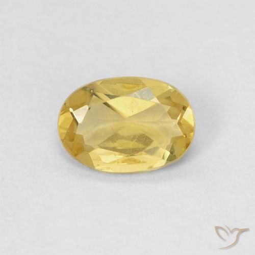 0.78ct Натуральный Королевский желтый Берилл, Овал, Чистота VS